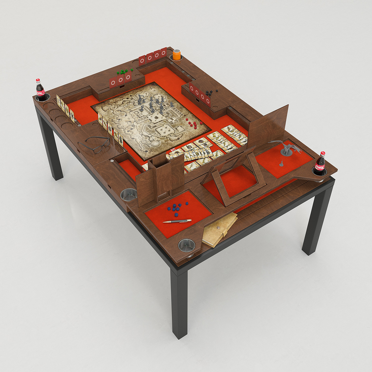 Rathskellers Sunnygeeks - la table de jeu de société modulaire - Test jeu  de société - Akoa Tujou